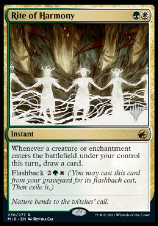 Rite of Harmony (Promo Pack) [Innistrad: Midnight Hunt Promos] [Foil]