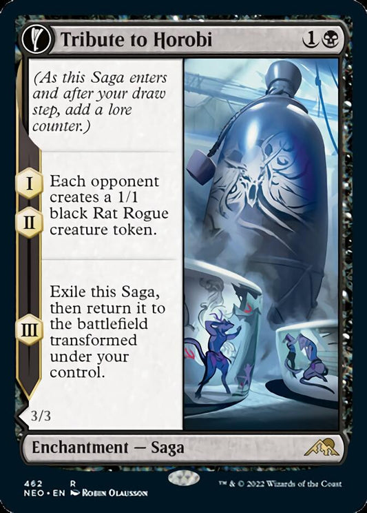 Tribute to Horobi // Echo of Death's Wail (Extended Art) [Kamigawa: Neon Dynasty] [Foil]