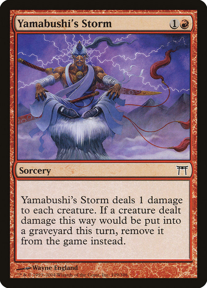 Yamabushi's Storm [Champions of Kamigawa] [Foil]