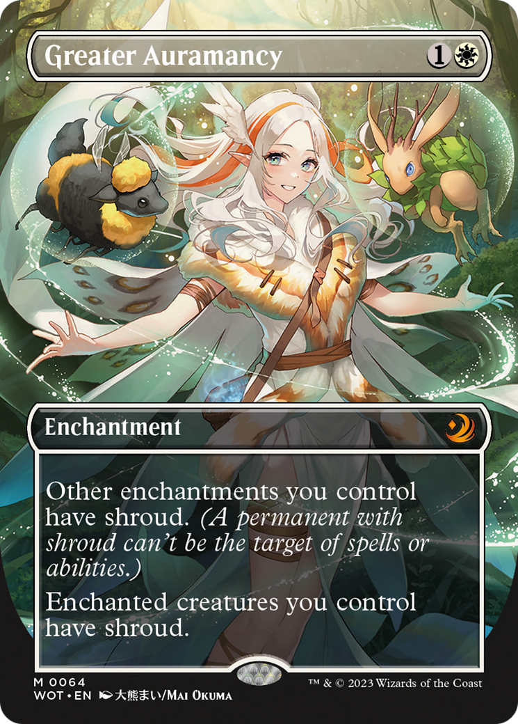 Greater Auramancy (Anime Borderless) [Wilds of Eldraine: Enchanting Tales] [Foil]