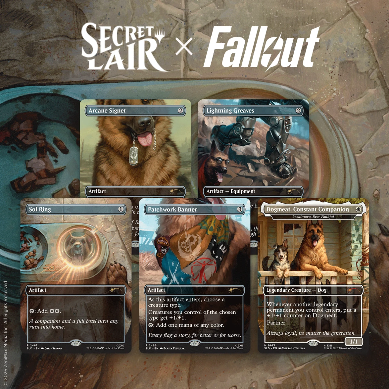 Secret Lair "Secret Lair x Fallout®: Greet the Dog" Non- Foil