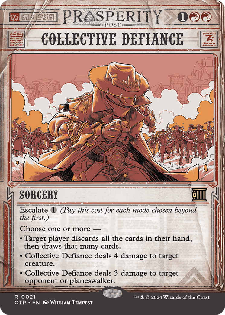 Collective Defiance [Outlaws of Thunder Junction: Breaking News] [Foil]