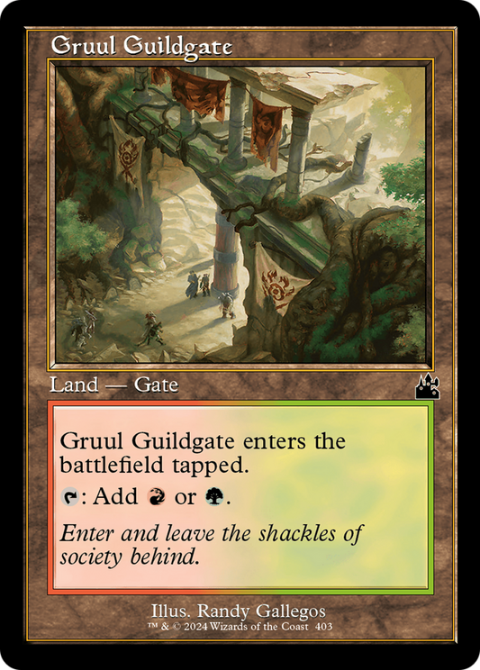 Gruul Guildgate (Retro Frame) [Ravnica Remastered] [Foil]