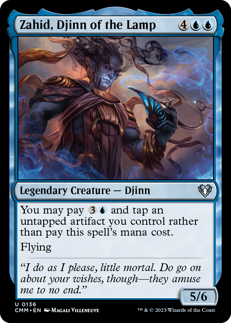 Zahid, Djinn of the Lamp [Commander Masters] [Foil]