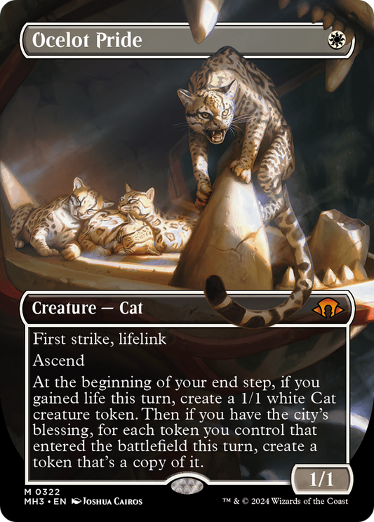 Ocelot Pride (Borderless) [Modern Horizons 3] [Foil]