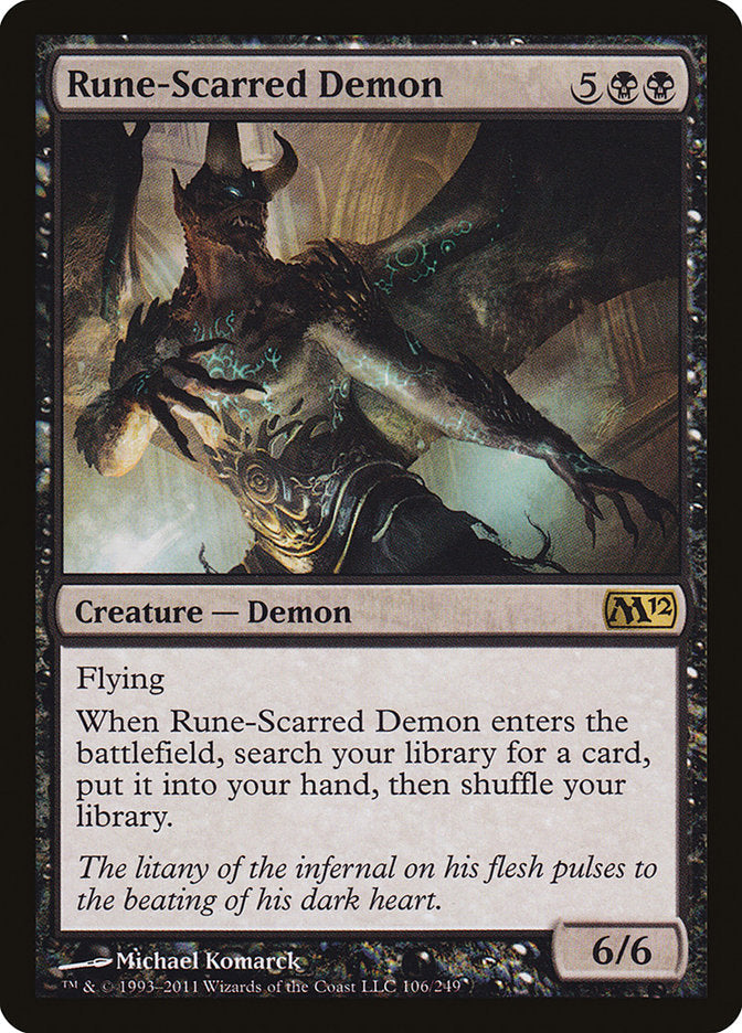 Rune-Scarred Demon [Core Set 2012] [Foil]