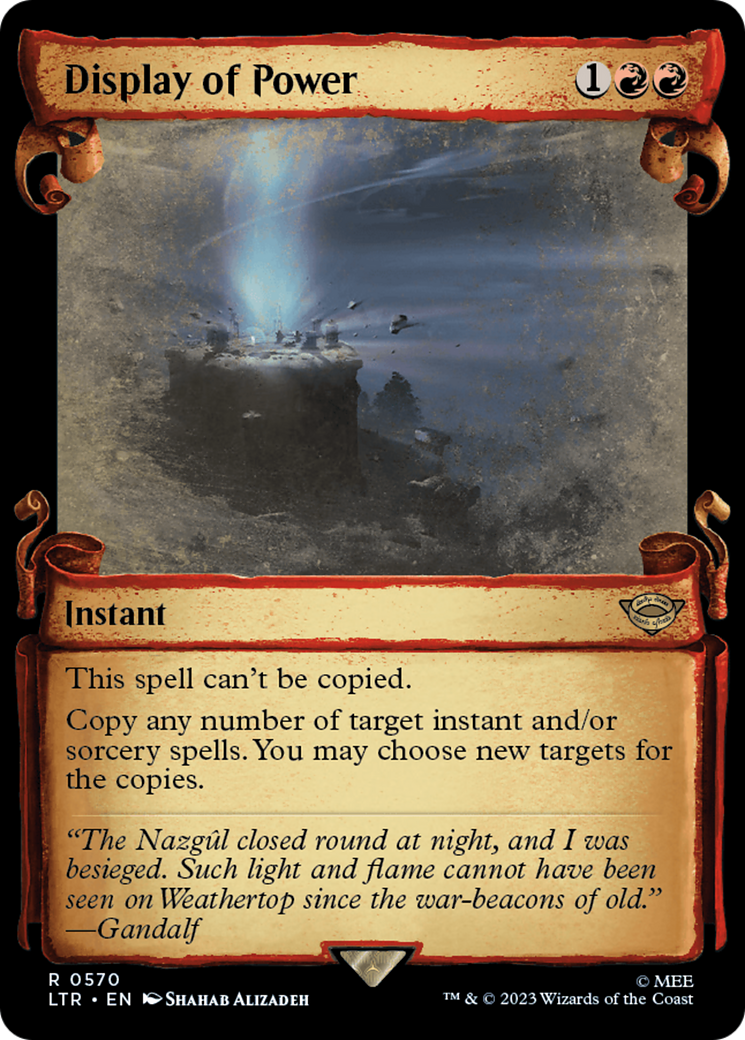 Display of Power [The Lord of the Rings: Tales of Middle-Earth Showcase Scrolls] [Foil]