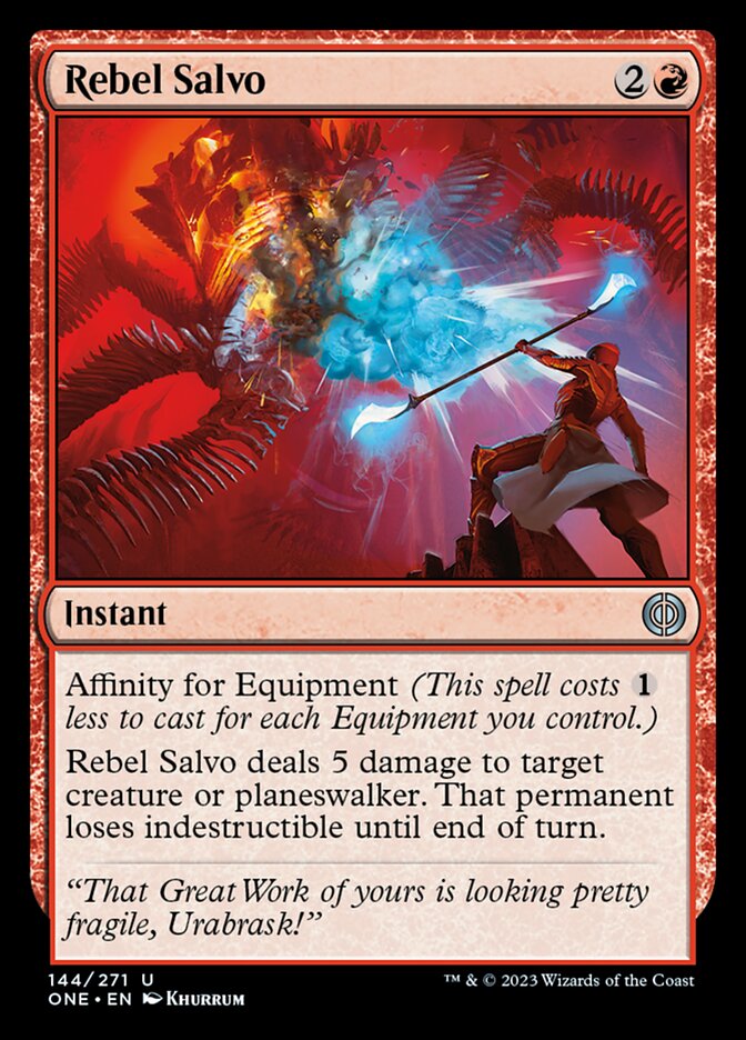 Rebel Salvo [Phyrexia: All Will Be One] [Foil]