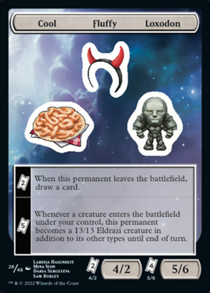 Cool Fluffy Loxodon [Unfinity Stickers] [Foil]