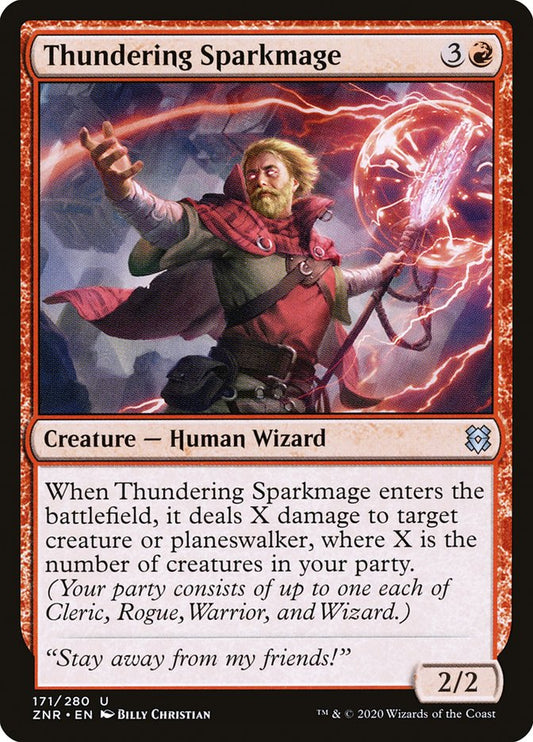 Thundering Sparkmage [Zendikar Rising] [Foil]