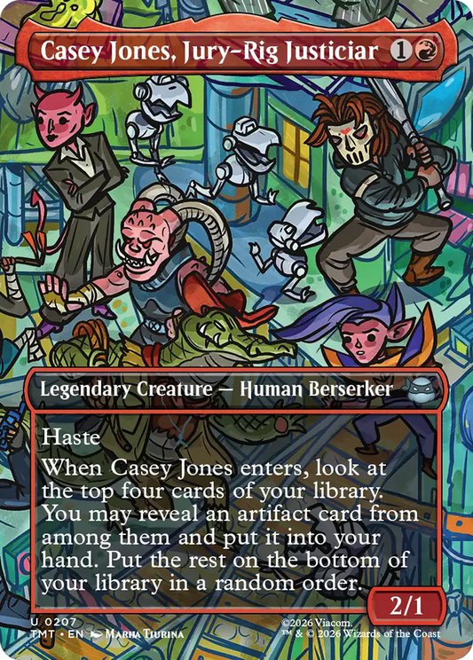 Casey Jones, Jury-Rig Justiciar (Borderless) [Teenage Mutant Ninja Turtles] [Foil]