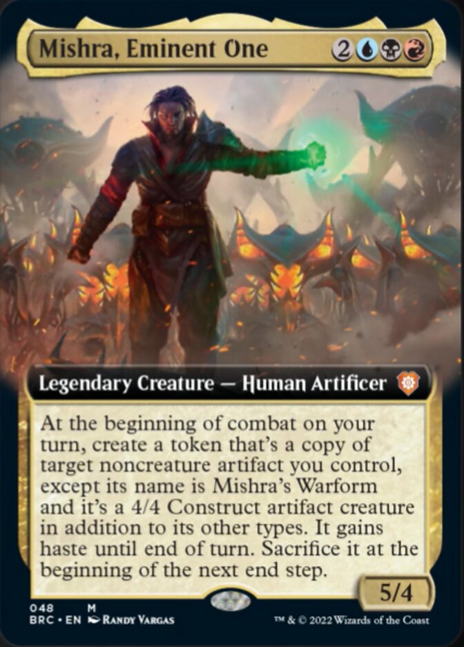 Mishra, Eminent One (Extended Art) [The Brothers' War Commander] [Foil]