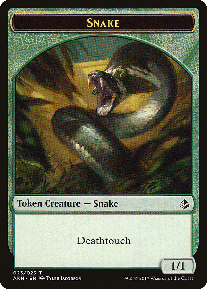 Snake Token [Amonkhet Tokens] [Foil]