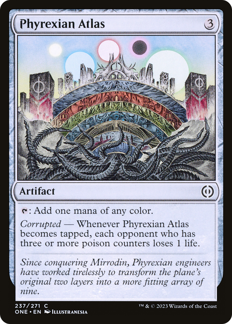 Phyrexian Atlas [Phyrexia: All Will Be One] [Foil]