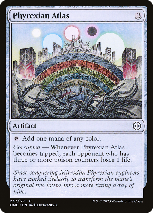 Phyrexian Atlas [Phyrexia: All Will Be One] [Foil]