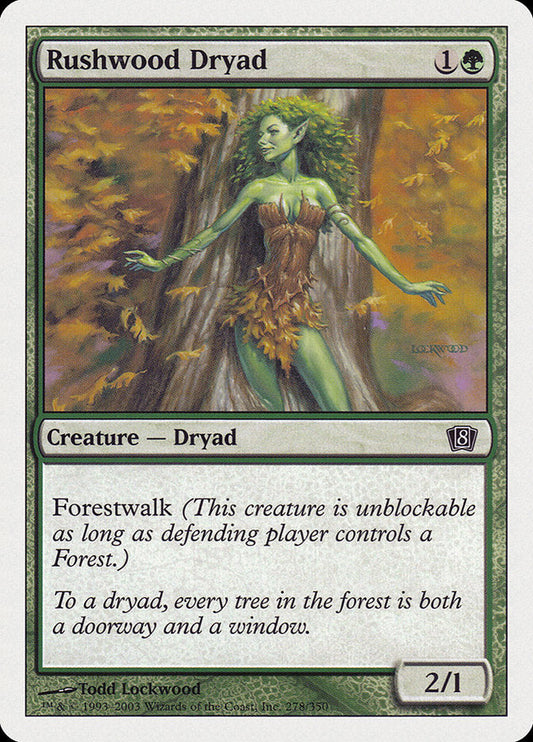 Rushwood Dryad [Eighth Edition] [Foil]