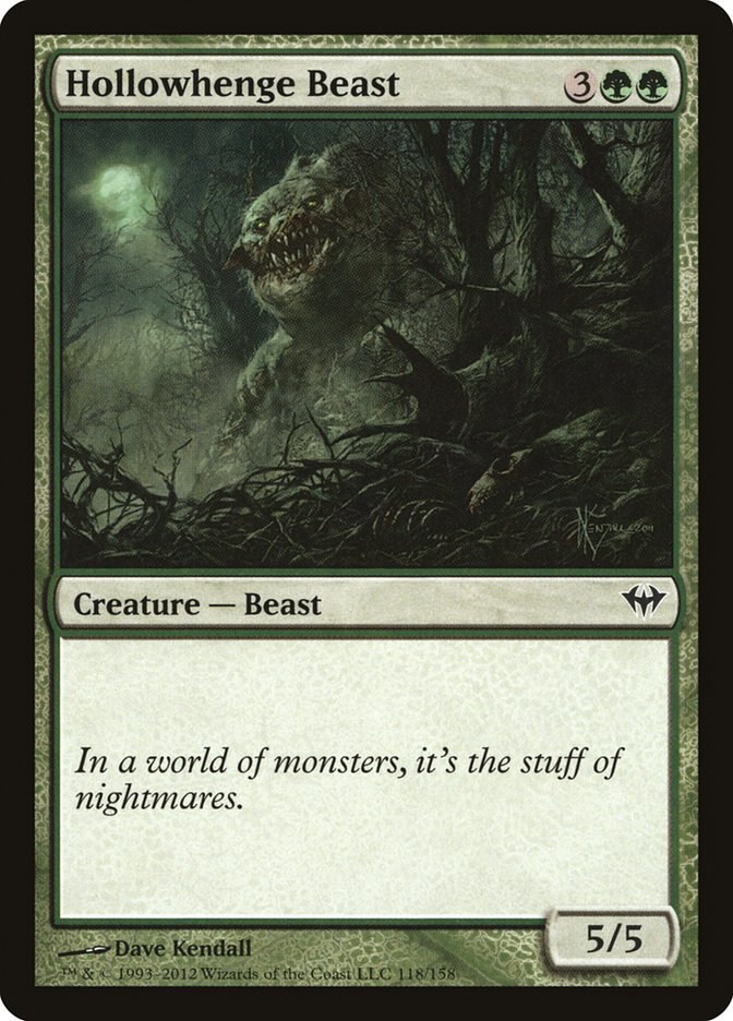 Hollowhenge Beast [Dark Ascension] [Foil]