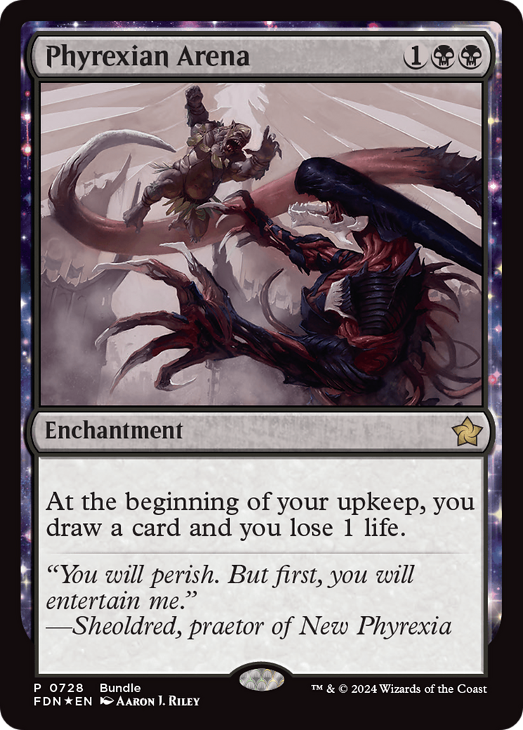 Phyrexian Arena (Bundle) [Foundations Promos] [Foil]