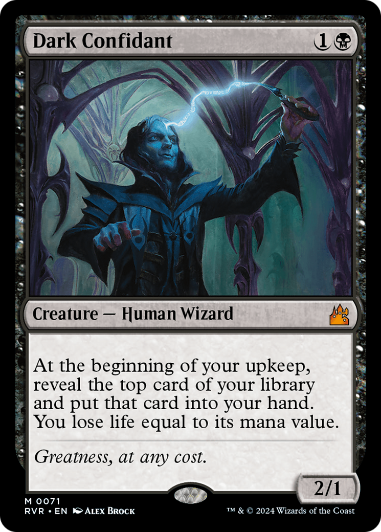 Dark Confidant [Ravnica Remastered] [Foil]
