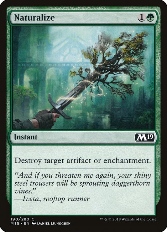 Naturalize [Core Set 2019] [Foil]