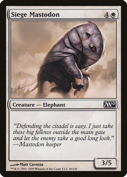 Siege Mastodon [Core Set 2010] [Foil]