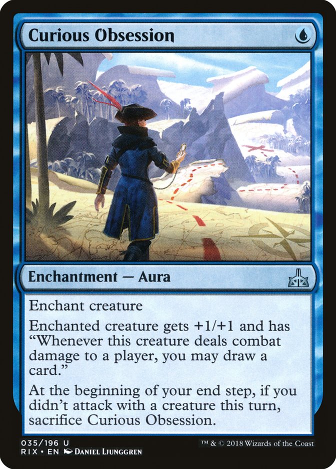 Curious Obsession [Rivals of Ixalan] [Foil]