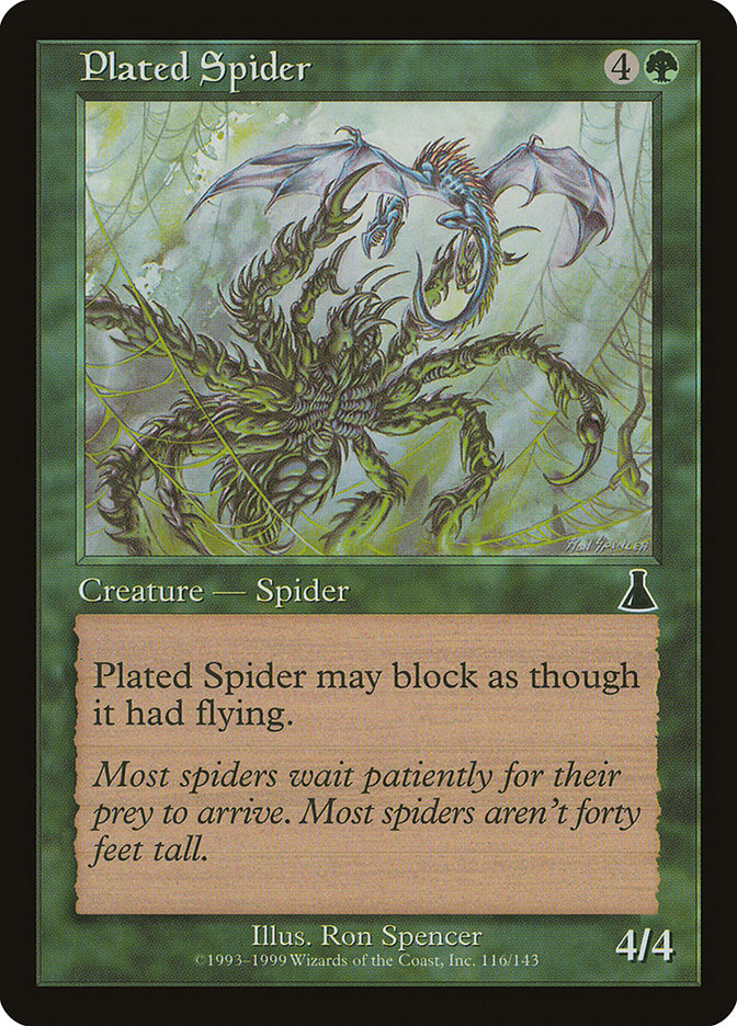 Plated Spider [Urza's Destiny] [Foil]