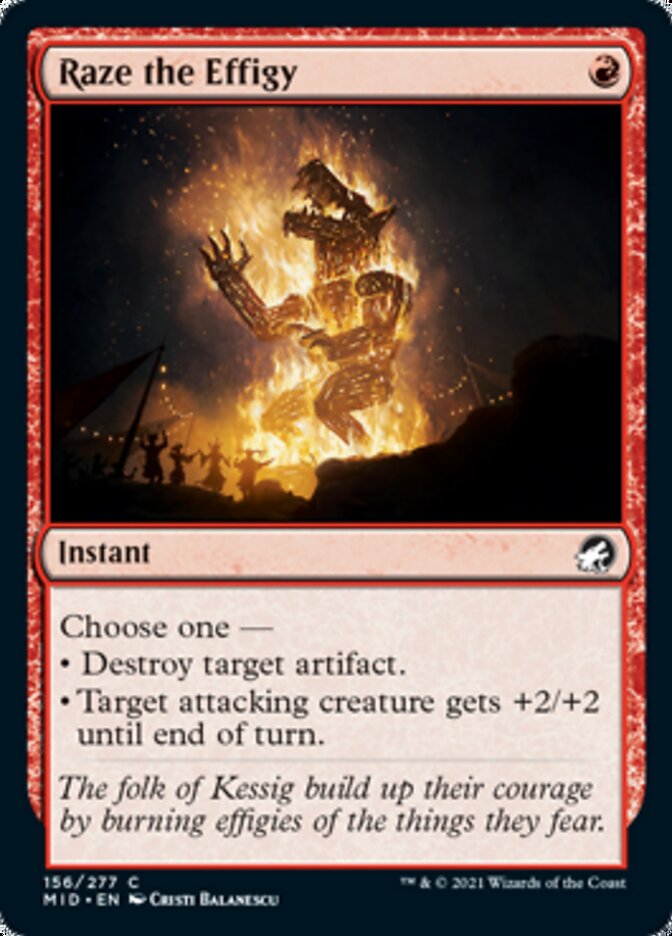 Raze the Effigy [Innistrad: Midnight Hunt] [Foil]