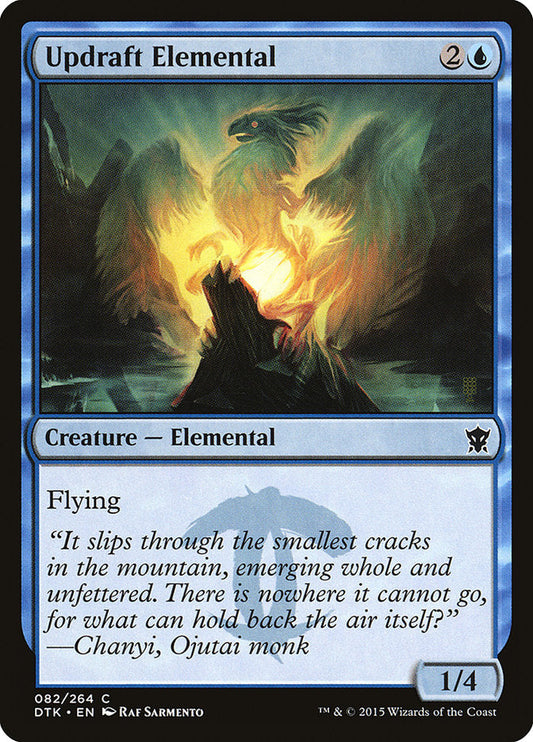 Updraft Elemental [Dragons of Tarkir] [Foil]