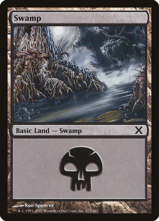 Swamp (373) [Tenth Edition] [Foil]