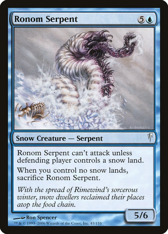 Ronom Serpent [Coldsnap] [Foil]