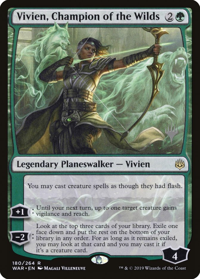 Vivien, Champion of the Wilds (Promo Pack) [War of the Spark Promos] [Foil]