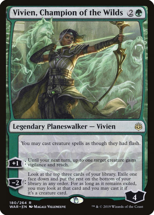 Vivien, Champion of the Wilds (Promo Pack) [War of the Spark Promos] [Foil]