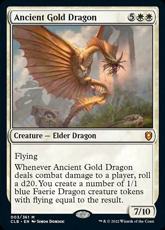 Ancient Gold Dragon [Commander Legends: Battle for Baldur's Gate] [Foil]
