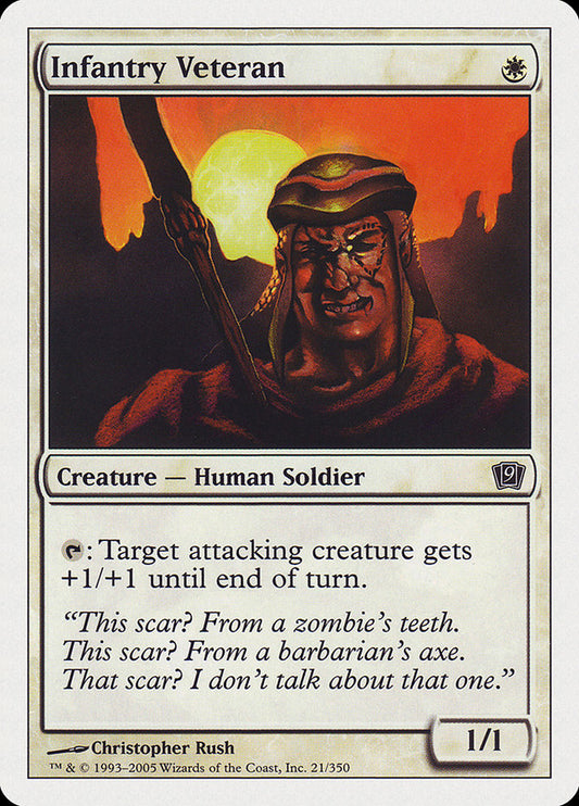 Infantry Veteran [Ninth Edition] [Foil]