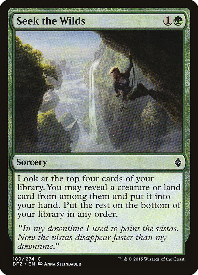 Seek the Wilds [Battle for Zendikar] [Foil]