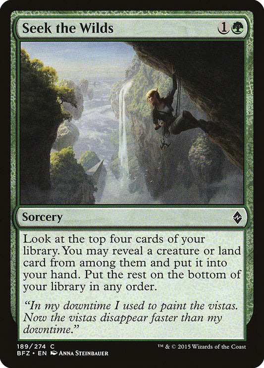 Seek the Wilds [Battle for Zendikar] [Foil]