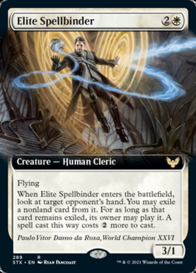 Elite Spellbinder (Extended Art) [Strixhaven: School of Mages] [Foil]