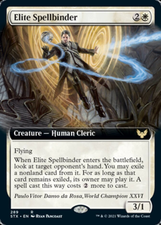Elite Spellbinder (Extended Art) [Strixhaven: School of Mages] [Foil]