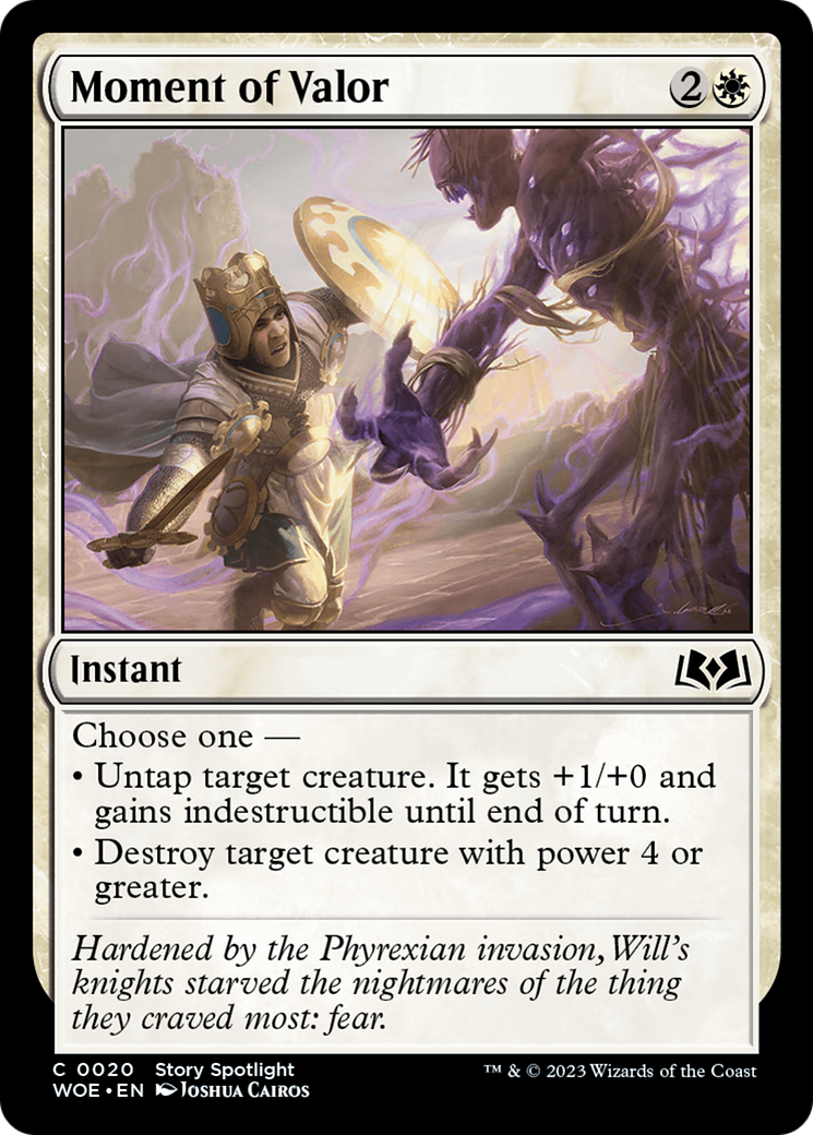 Moment of Valor [Wilds of Eldraine] [Foil]
