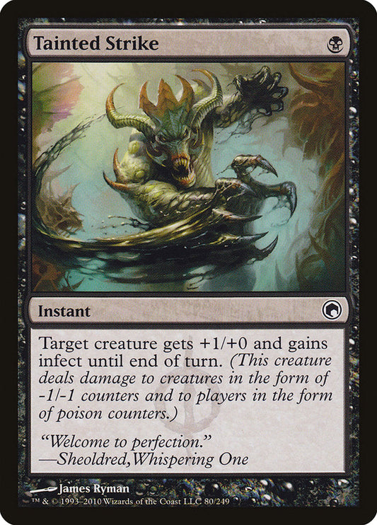 Tainted Strike [Scars of Mirrodin] [Foil]