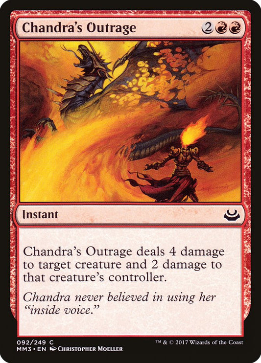 Chandra's Outrage [Modern Masters 2017] [Foil]