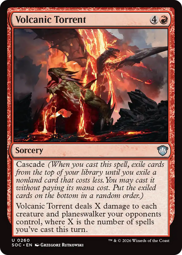Volcanic Torrent [Secrets of Strixhaven Commander] [Foil]