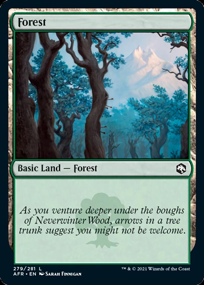 Forest (279) [Dungeons & Dragons: Adventures in the Forgotten Realms] [Foil]
