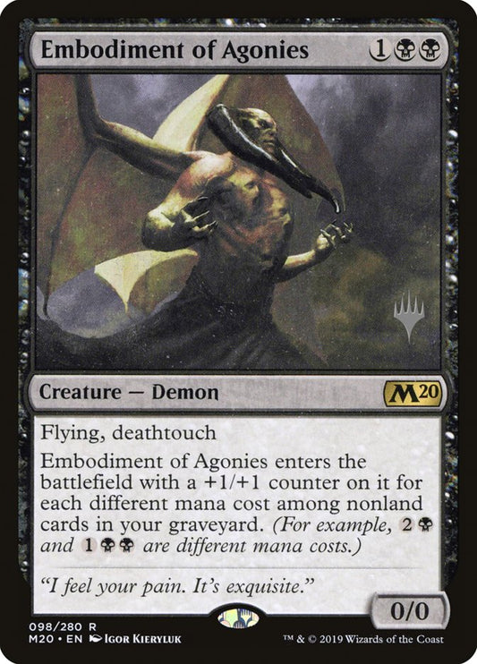Embodiment of Agonies (Promo Pack) [Core Set 2020 Promos] [Foil]