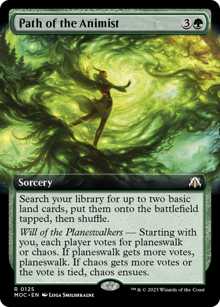 Path of the Animist (Extended Art) [March of the Machine Commander] [Foil]
