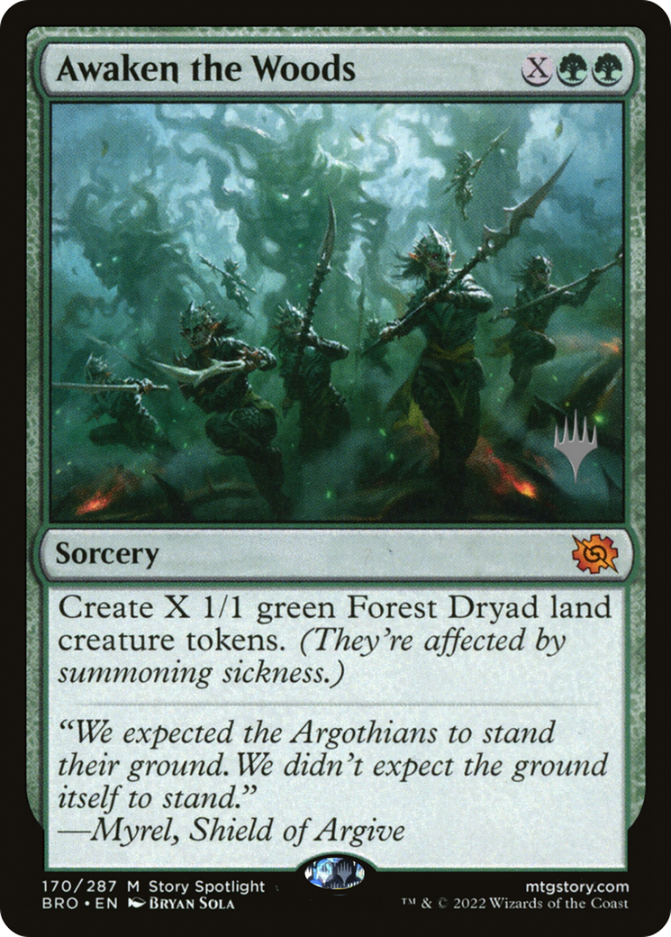 Awaken the Woods (Promo Pack) [The Brothers' War Promos] [Foil]