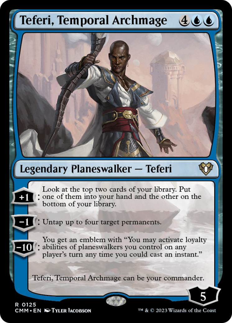 Teferi, Temporal Archmage [Commander Masters] [Foil]