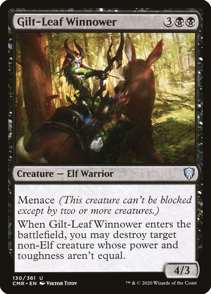Gilt-Leaf Winnower [Commander Legends] [Foil]