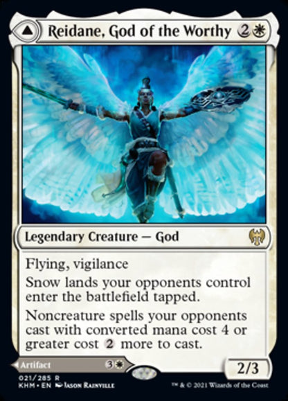 Reidane, God of the Worthy // Valkmira, Protector's Shield [Kaldheim] [Foil]